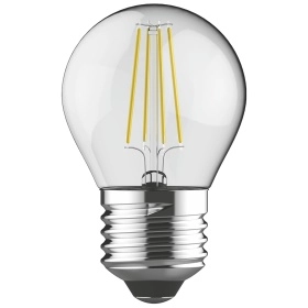 Luxram 763511233 E27 Golf Ball LED Dimmable 4W Warm White Clear