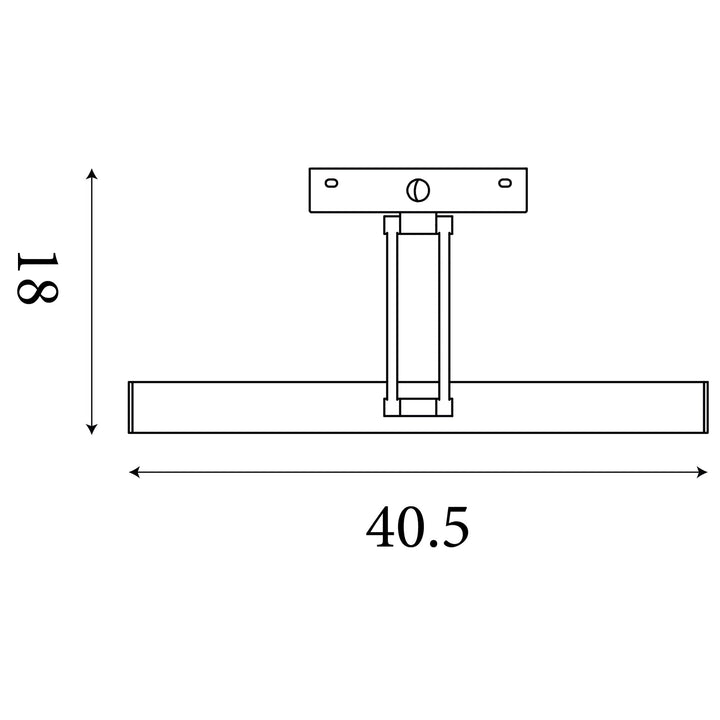 Searchlight 79825-40BK Rhodes LED Picture Light Black Metal