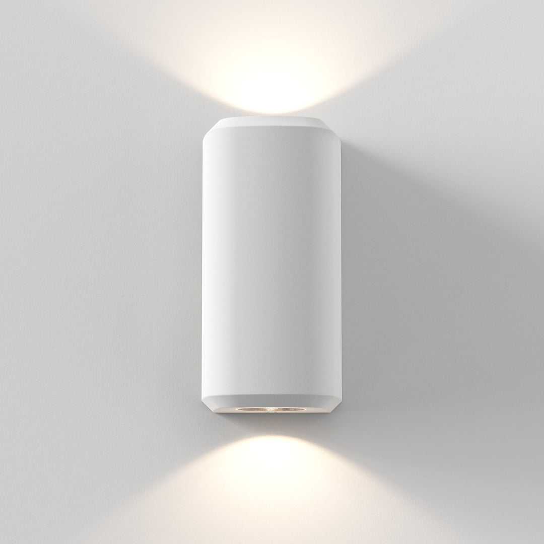 Astro 1513011 Brixham Outdoor Twin Wall Light White Concrete