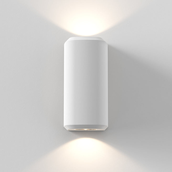 Astro 1513011 Brixham Outdoor Twin Wall Light White Concrete