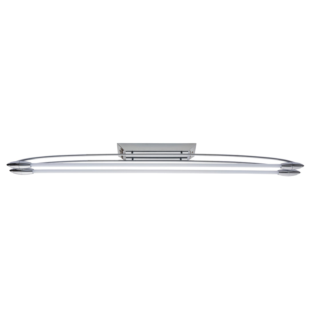 81691 Harper LED 2 Light Flush Ceiling Light Chrome