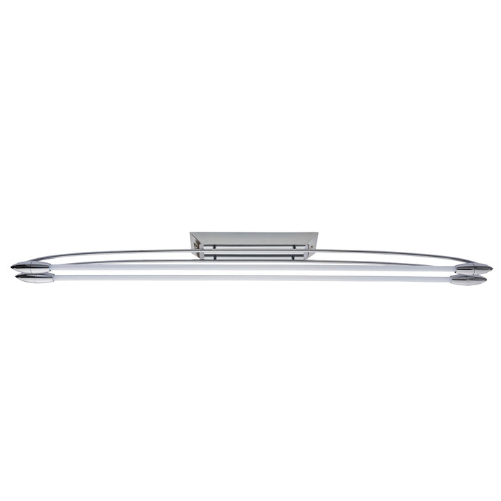 81691 Harper LED 2 Light Flush Ceiling Light Chrome