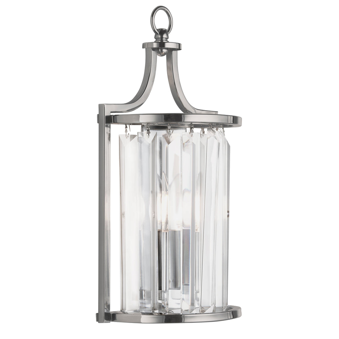 Searchlight 8571CC Victoria 1 Light Wall Light Chrome With Crystal Glass