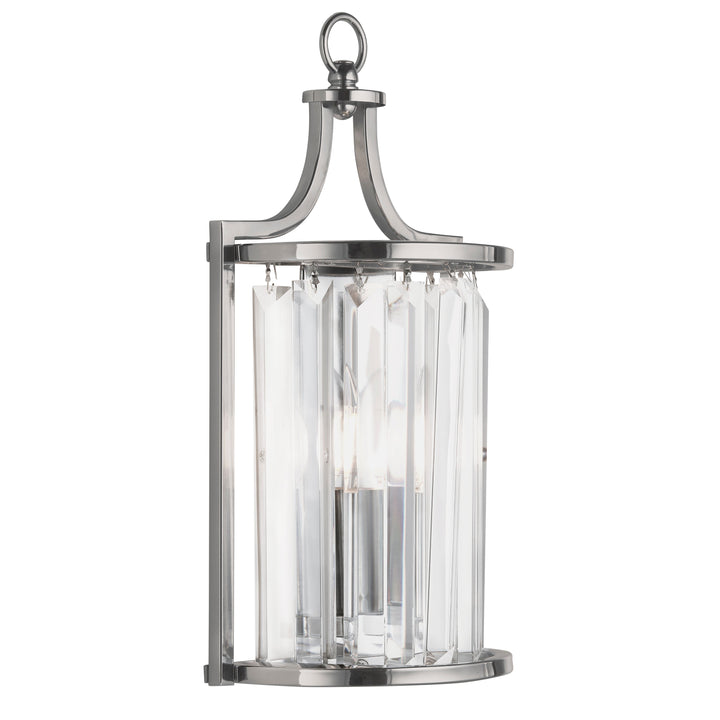 Searchlight 8571CC Victoria 1 Light Wall Light Chrome With Crystal Glass