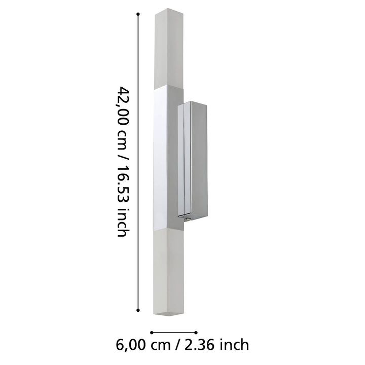 Eglo 900618 Alcudia Metal & Plastic Bathroom Mirror Light Chrome