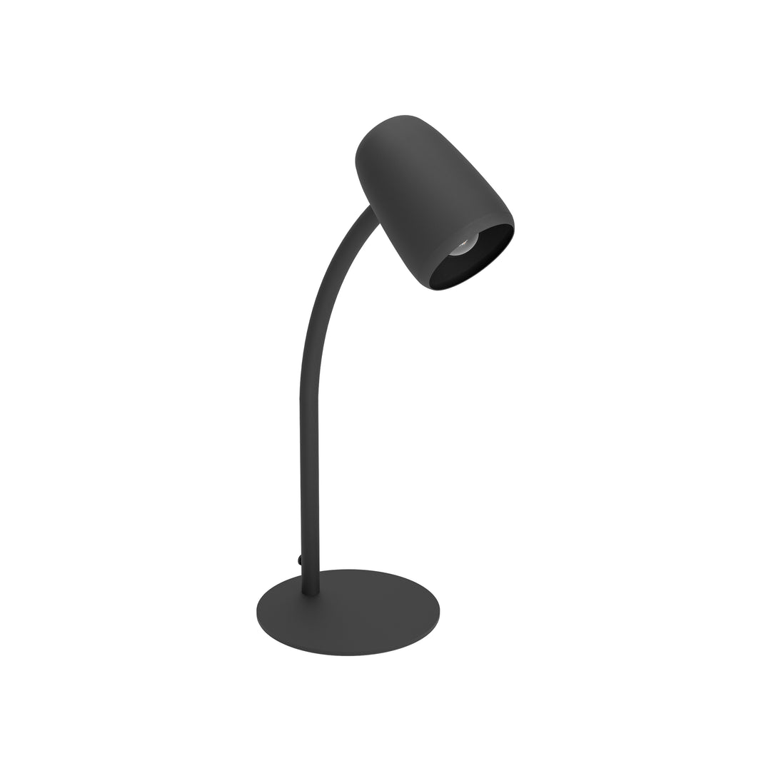 Eglo 901828 Carlo Modern Steel Flexible Desk Lamp Black