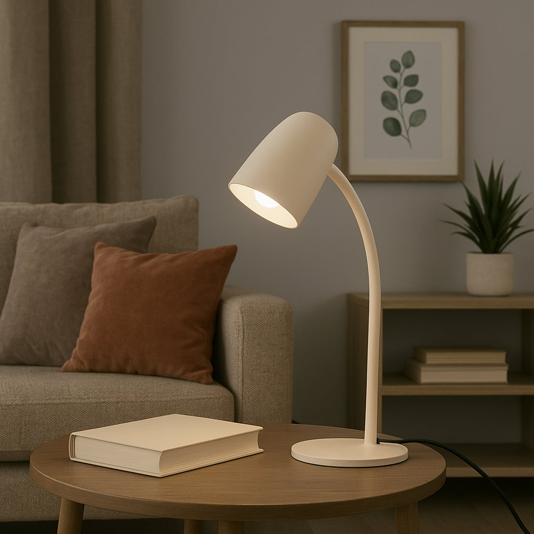 Eglo 901829 Carlo Modern Steel Flexible Desk Lamp Sandy