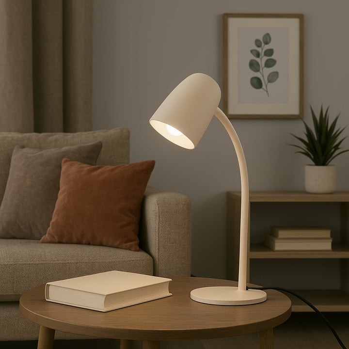 Eglo 901829 Carlo Modern Steel Flexible Desk Lamp Sandy
