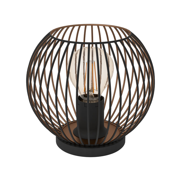 Eglo 901872 Almanzora Black & Copper Wire Modern Steel Table Lamp