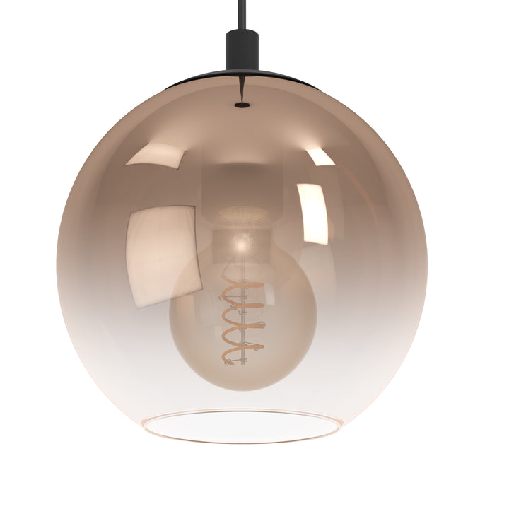 Eglo 901923 Ariscani 1 Copper Ombre Effect Glass Single Pendant
