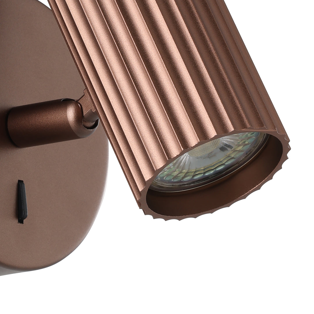 Eglo 902035 Portillo Aluminium & Steel Modern Wall Spotlight Bronze