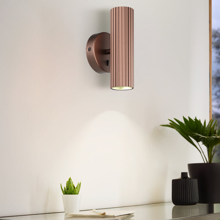 Eglo 902036 Portillo Aluminium & Steel Modern Uplight & Wall Down Light Bronze