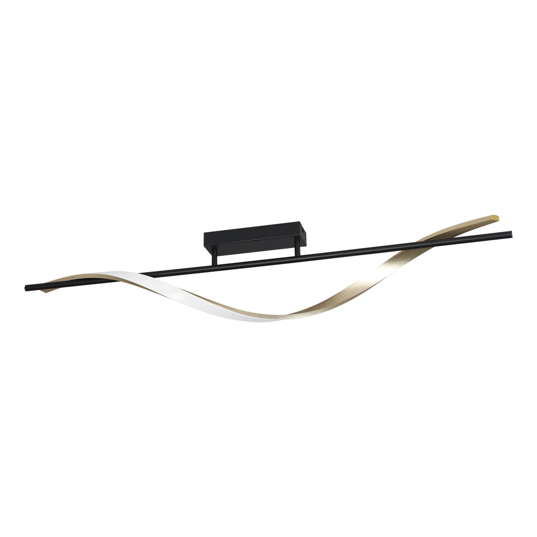 Eglo 902134 Conaprato Black & Brushed Brass Modern Ceiling Light