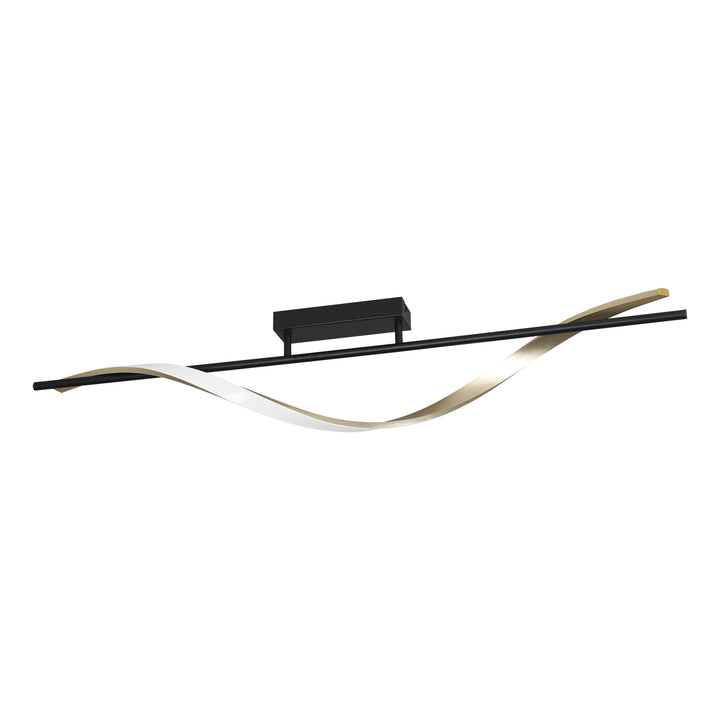 Eglo 902134 Conaprato Black & Brushed Brass Modern Ceiling Light