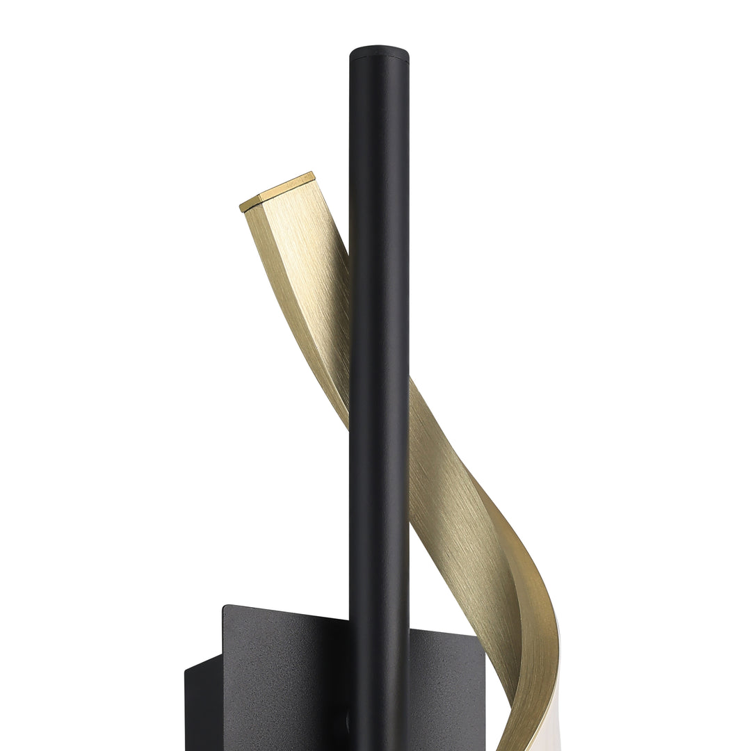 Eglo 902136 Conaprato Black & Brushed Brass Modern Wall Light
