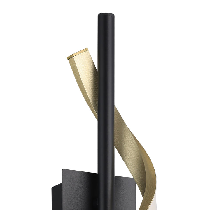 Eglo 902136 Conaprato Black & Brushed Brass Modern Wall Light