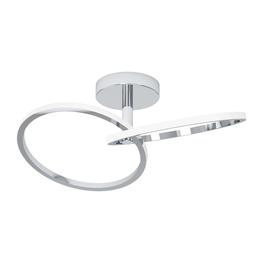 Eglo 902145 Congiunti Chrome Dual LED CCT Modern Ceiling Light