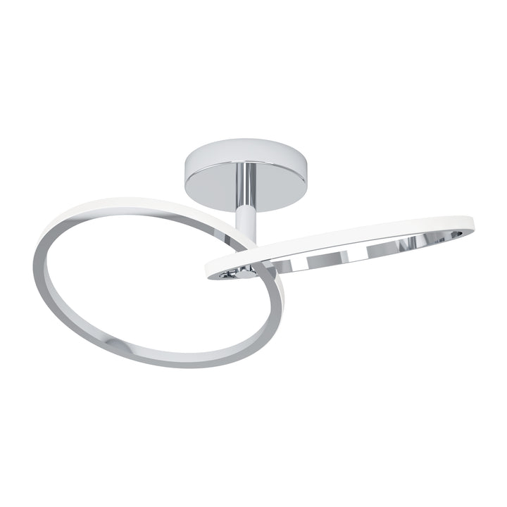 Eglo 902145 Congiunti Chrome Dual LED CCT Modern Ceiling Light