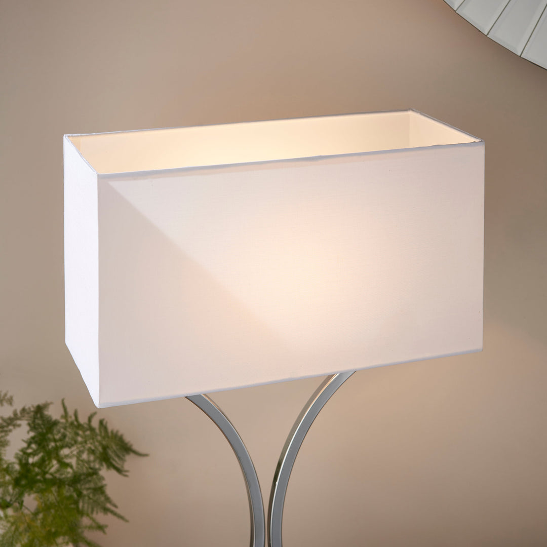 99961 Epalle - Twin Pack Table Lamp Chrome White