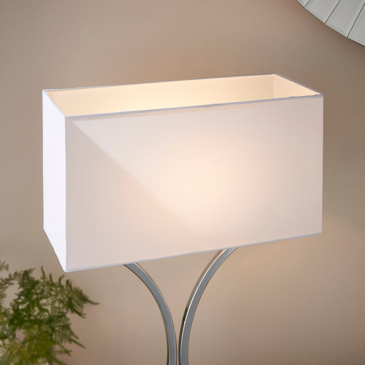 99961 Epalle - Twin Pack Table Lamp Chrome White
