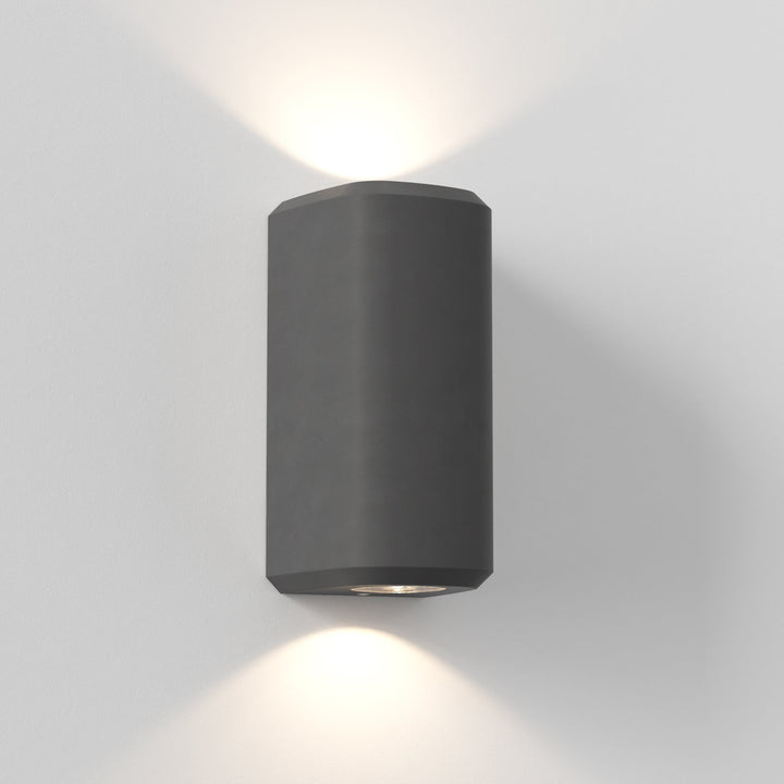 Astro 1513016 Brixham Outdoor Twin Wall Light Charcoal Concrete