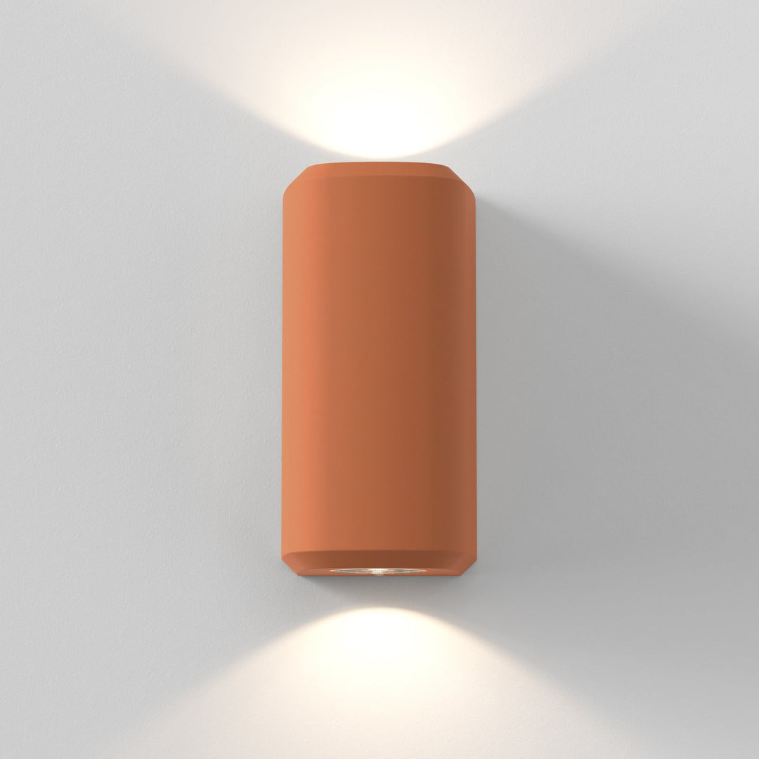 Astro 1513014 Brixham Outdoor Twin Wall Light Terracotta Concrete