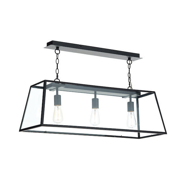 Dar ACA0322 Academy Light Pendant Black