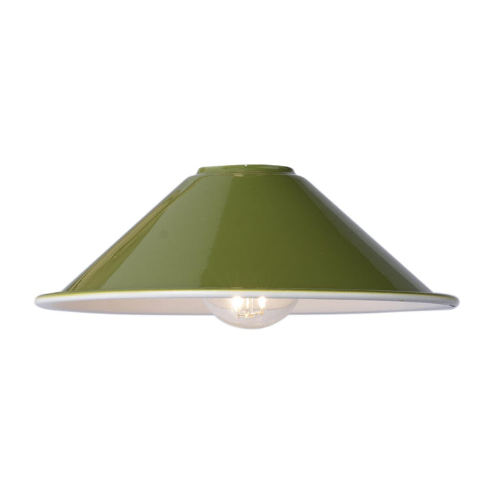 Dar ACC867 Easy Fit Metal Shade Gloss Green 18cm
