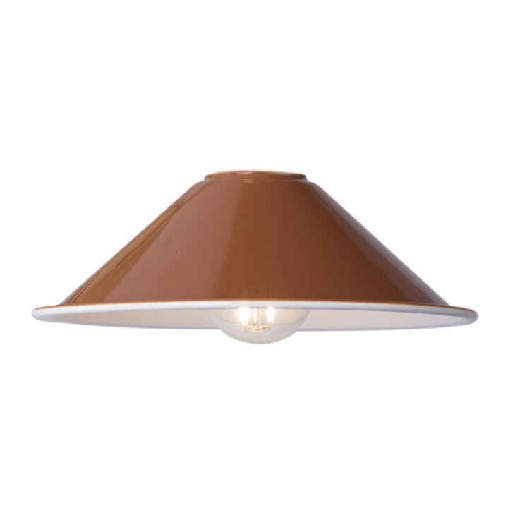 Dar ACC868 Easy Fit Metal Shade Gloss Red/Umber 18cm