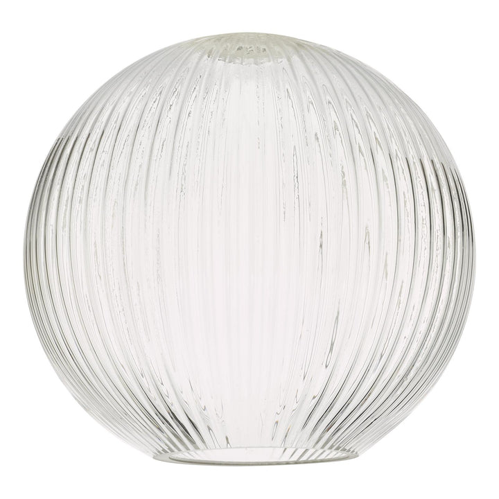 Dar ACC870 Easy Fit Ribbed Round Glass Shade
