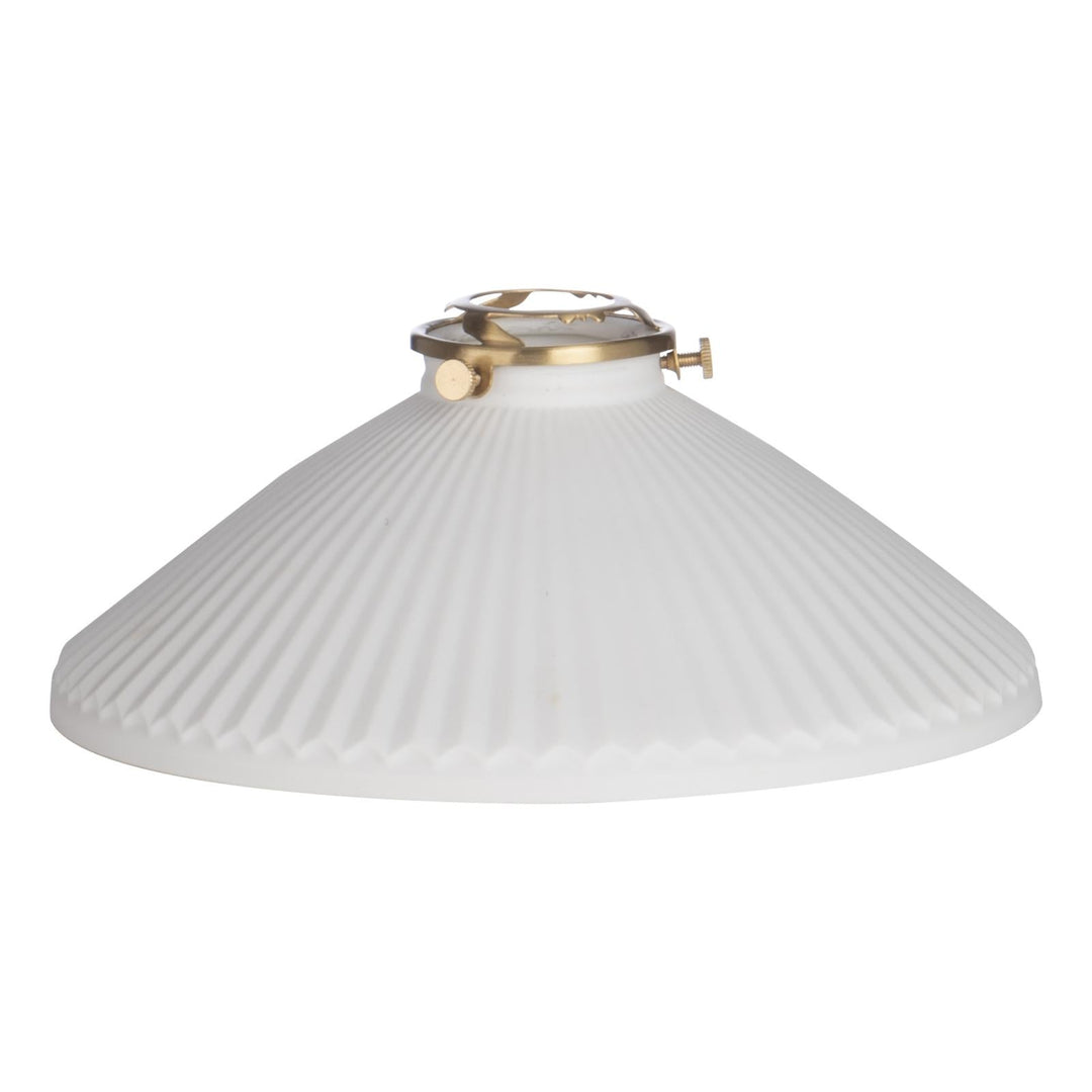 Dar ACC880 Easy Fit White Shallow Ceramic Shade