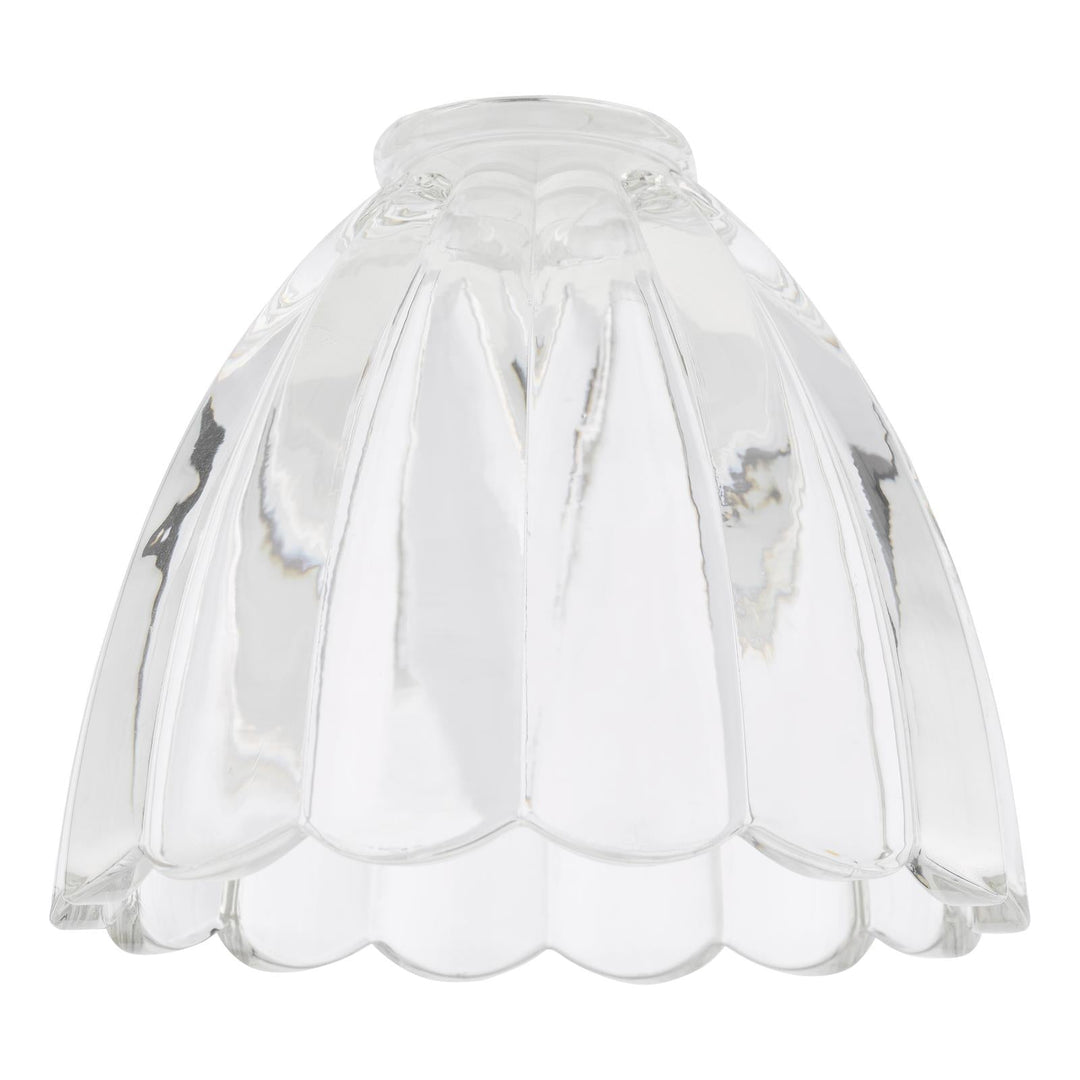 Dar ACC881 Easy Fit Scalloped Bell Glass Shade