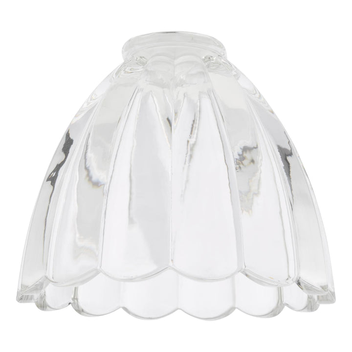 Dar ACC881 Easy Fit Scalloped Bell Glass Shade