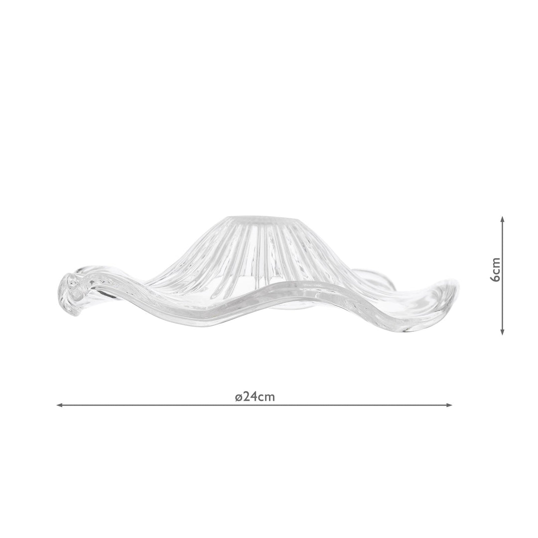 Dar ACC882 Easy Fit Wavy Glass Shade