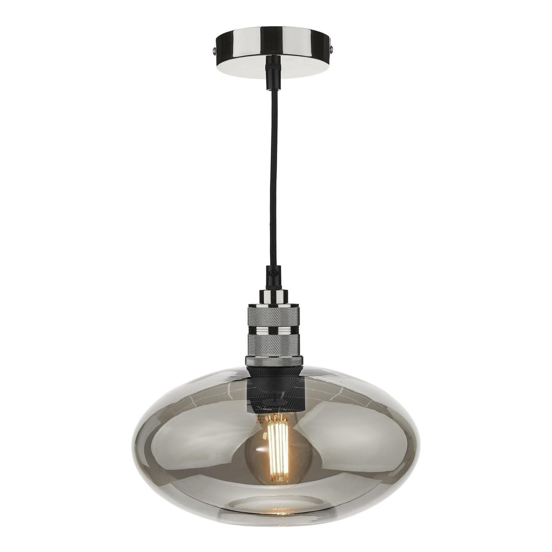 Dar AID6510A Aiden Easy Fit Pendant Smoked Glass
