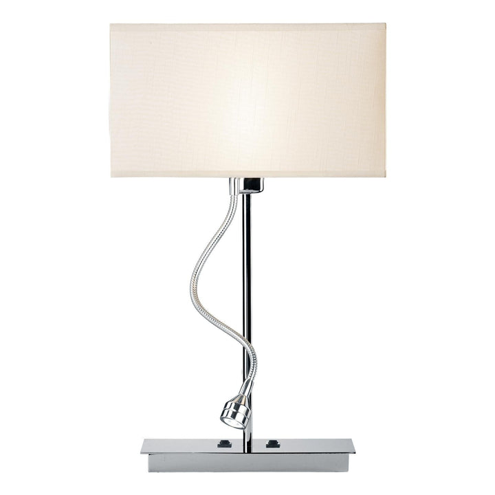 Dar AMA4050-S1021 Amalfi Table Lamp Polished Chrome With Shade LED