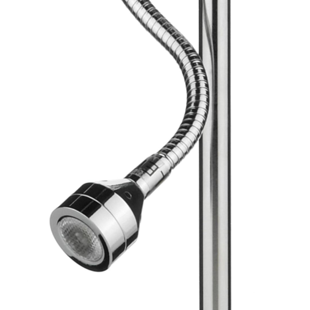 Dar AMA4050-S1021 Amalfi Table Lamp Polished Chrome With Shade LED