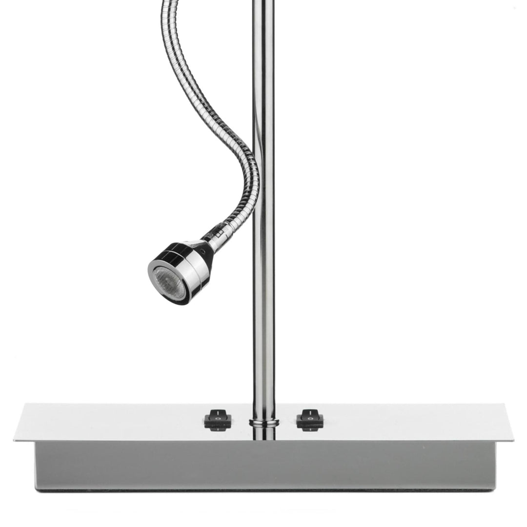Dar AMA4050-S1021 Amalfi Table Lamp Polished Chrome With Shade LED