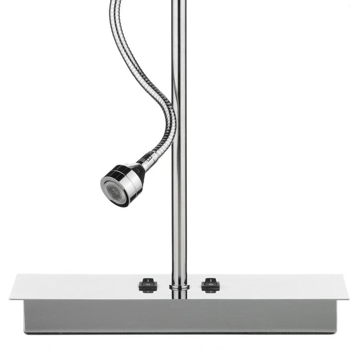 Dar AMA4050-S1021 Amalfi Table Lamp Polished Chrome With Shade LED