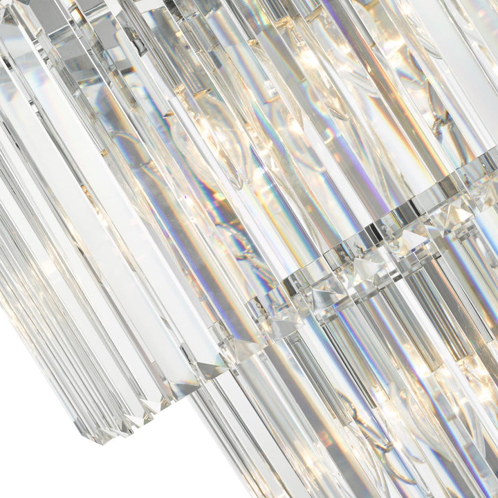 Dar ANG3308 Angel 28 Light Chandelier Crystal and Polished Chrome