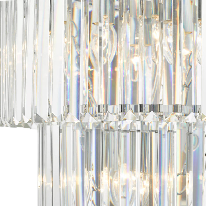 Dar ANG3308 Angel 28 Light Chandelier Crystal and Polished Chrome