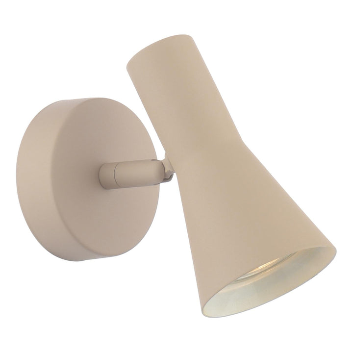 Dar ARN0729 Arnel Single Spotlight Satin Taupe