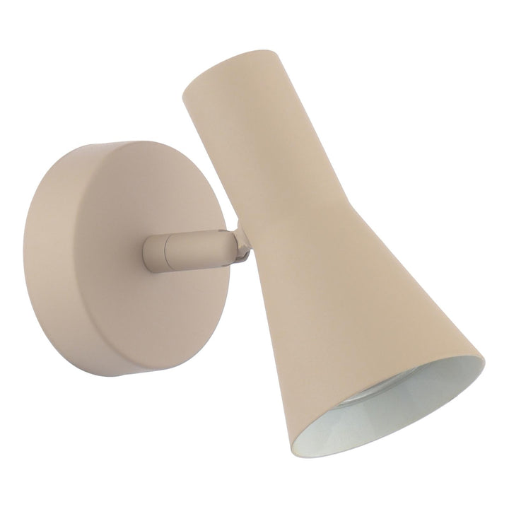 Dar ARN0729 Arnel Single Spotlight Satin Taupe
