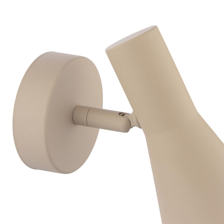 Dar ARN0729 Arnel Single Spotlight Satin Taupe