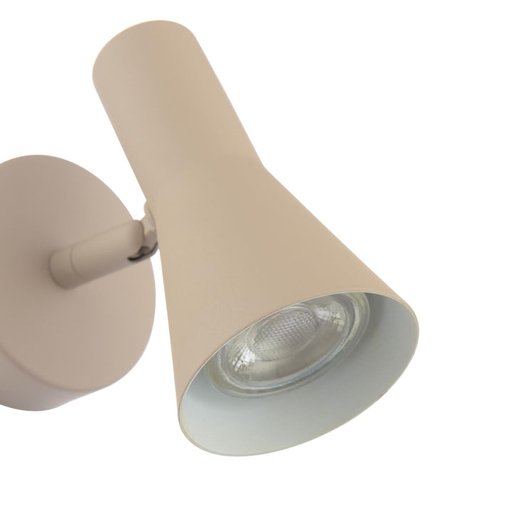 Dar ARN0729 Arnel Single Spotlight Satin Taupe