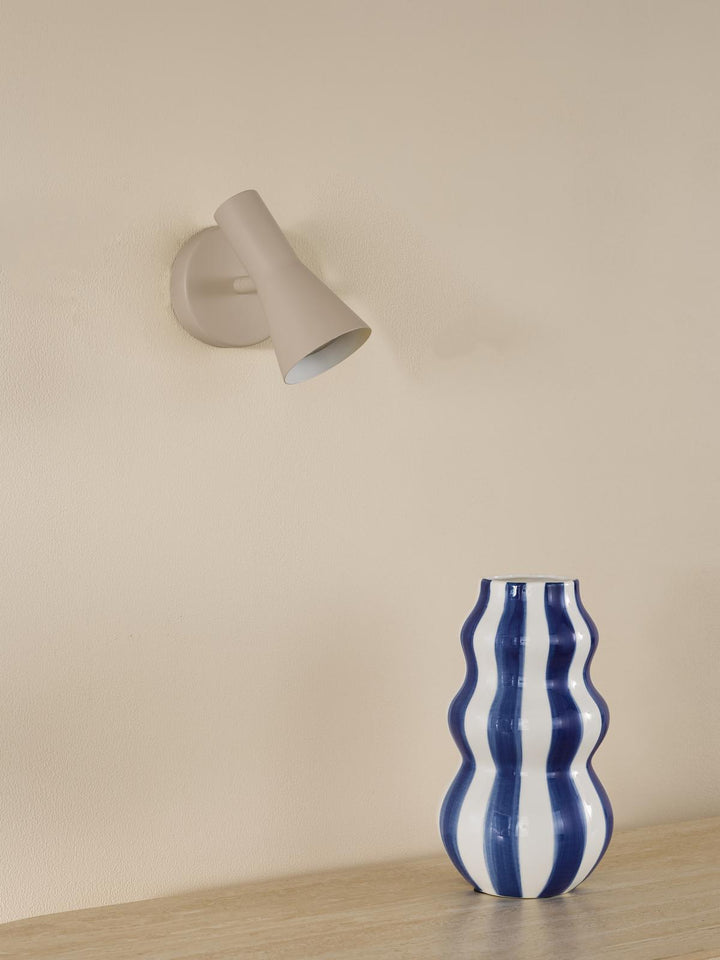Dar ARN0729 Arnel Single Spotlight Satin Taupe