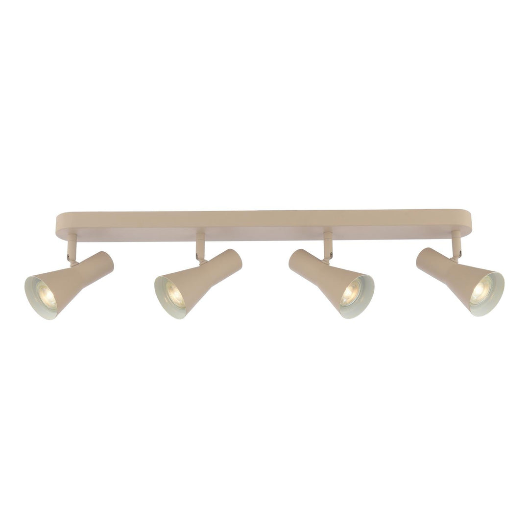 Dar ARN8429 Arnel 4 Light Bar Spotlight Satin Taupe