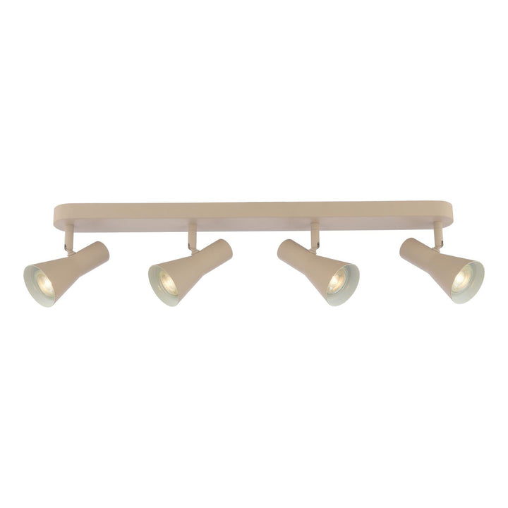 Dar ARN8429 Arnel 4 Light Bar Spotlight Satin Taupe
