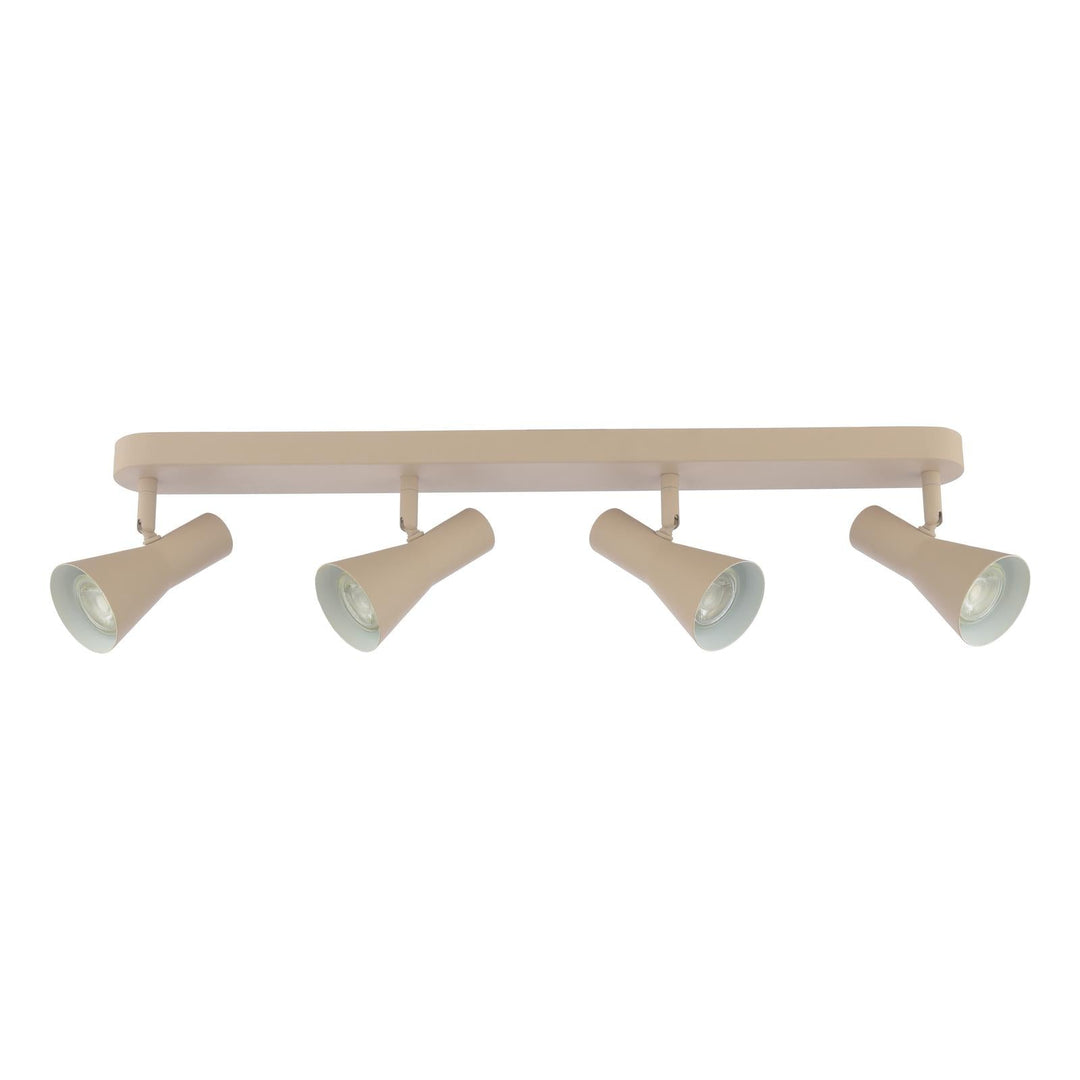 Dar ARN8429 Arnel 4 Light Bar Spotlight Satin Taupe