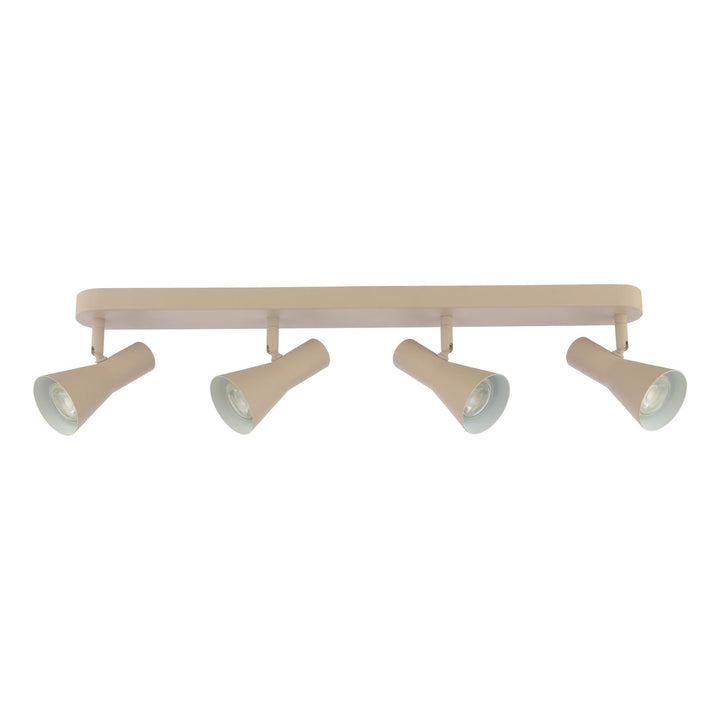 Dar ARN8429 Arnel 4 Light Bar Spotlight Satin Taupe
